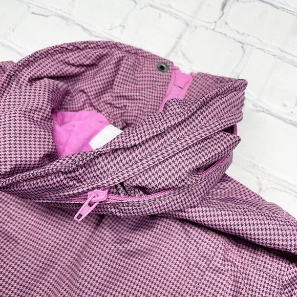 Appaman 2T Lightweight Nylon Windbreaker Jacket Lined Pink Black Houndstooth - Picture 6 of 11